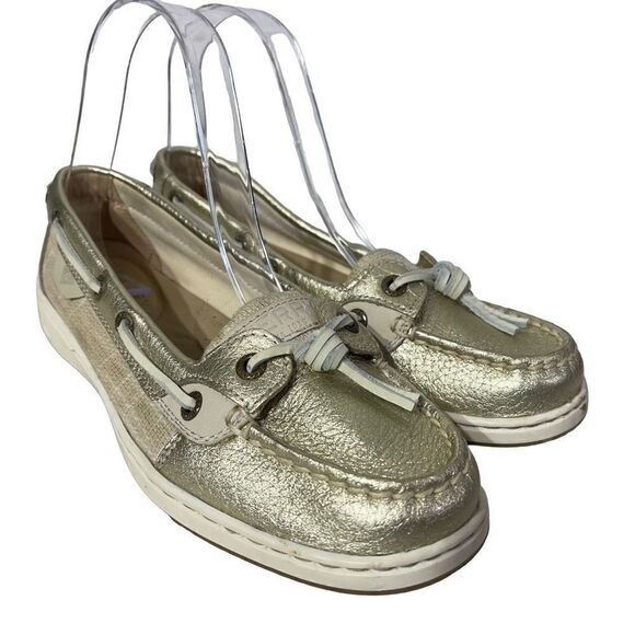 Sperry Top-Sider Women's Casual Deck Slip-on Loafers Shoe Size 5.5 gold - Picture 14 of 16